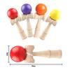 Heculos Kendama Set of 4 (Red, Purple, Yellow, Orange) Wooden Kendama for Kendama Classes, Practice, and Competition