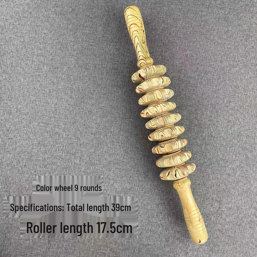 Wooden Muscle Relaxation Roller Stick for Slimming Legs & Cervical Spine