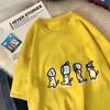 Womens Cat Fish Print Tshirts Cartoon Funny Short Sleeve Soft Round Neck Casual Soft Tops Summer Women Clothing
