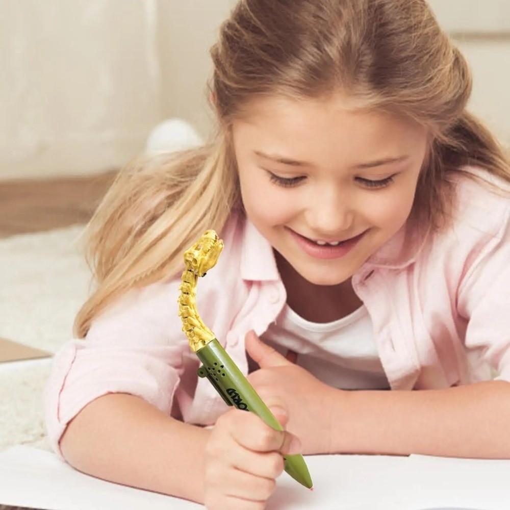 Smooth Dinosaur Gel Pen Mouth Dinosaur Ballpoint Pen New Gag Joke Prop Open  for School Office