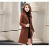 New Spring and Autumn Woolen Coat Female Long Large Size Thick Women Woolen Jacket Slim Lady Clothing Women's Coats