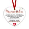 Memorial Christmas Ornaments Hug from Heaven Heart Shaped Christmas Tree Ornament