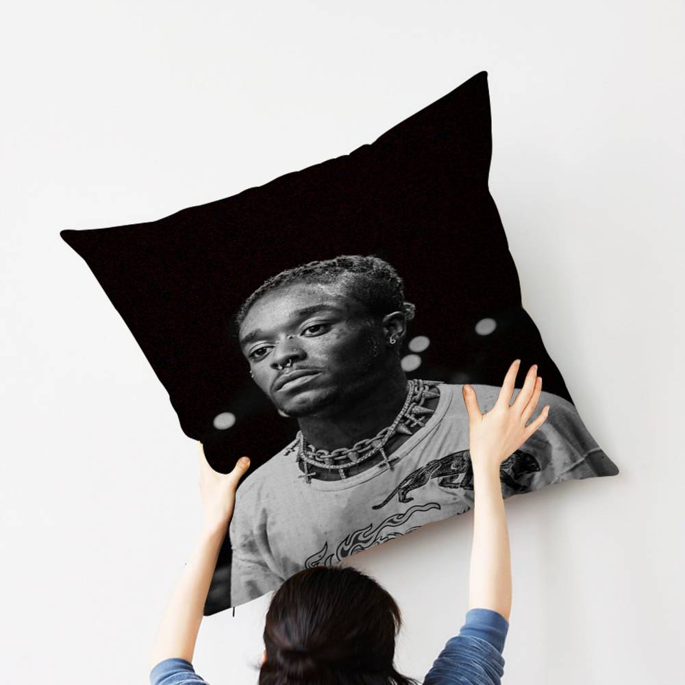 Hip Hop Rapper L-Lil-Uzi-V-Verts Personalized Picture Text Home Decorative Pillows Household Gifts 45x45cm