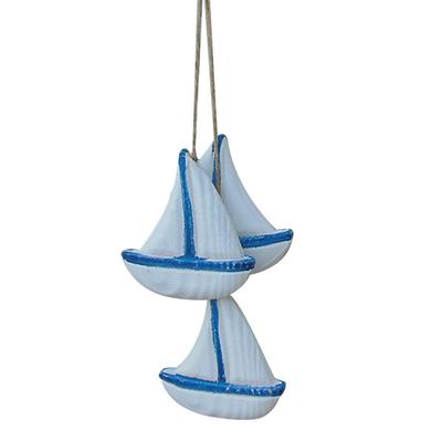 3 Pcs/set Wall Hanging Decoration Home Office Hotel Wooden Wall Hanging Ornament with Rope
