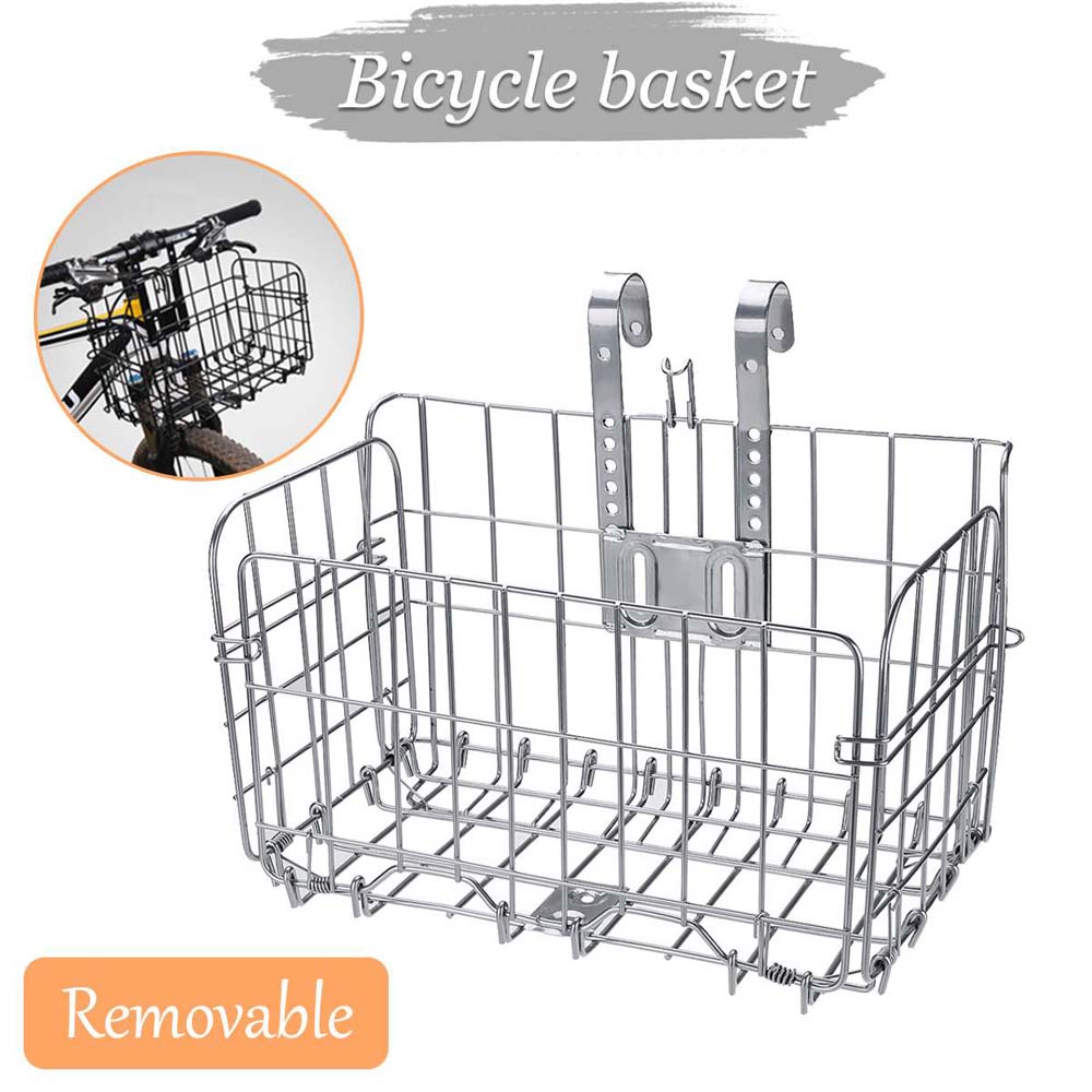 Metāla Velosipēdu Velosipēdu Salokāmi Velosipēdu piederumi Priekšējais aizmugurējais grozs Velosipēdu paliktņi Velosipēdu grozs Bagāžas plaukts