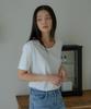 KNOWING U-Neck T-Shirt (Ivory)