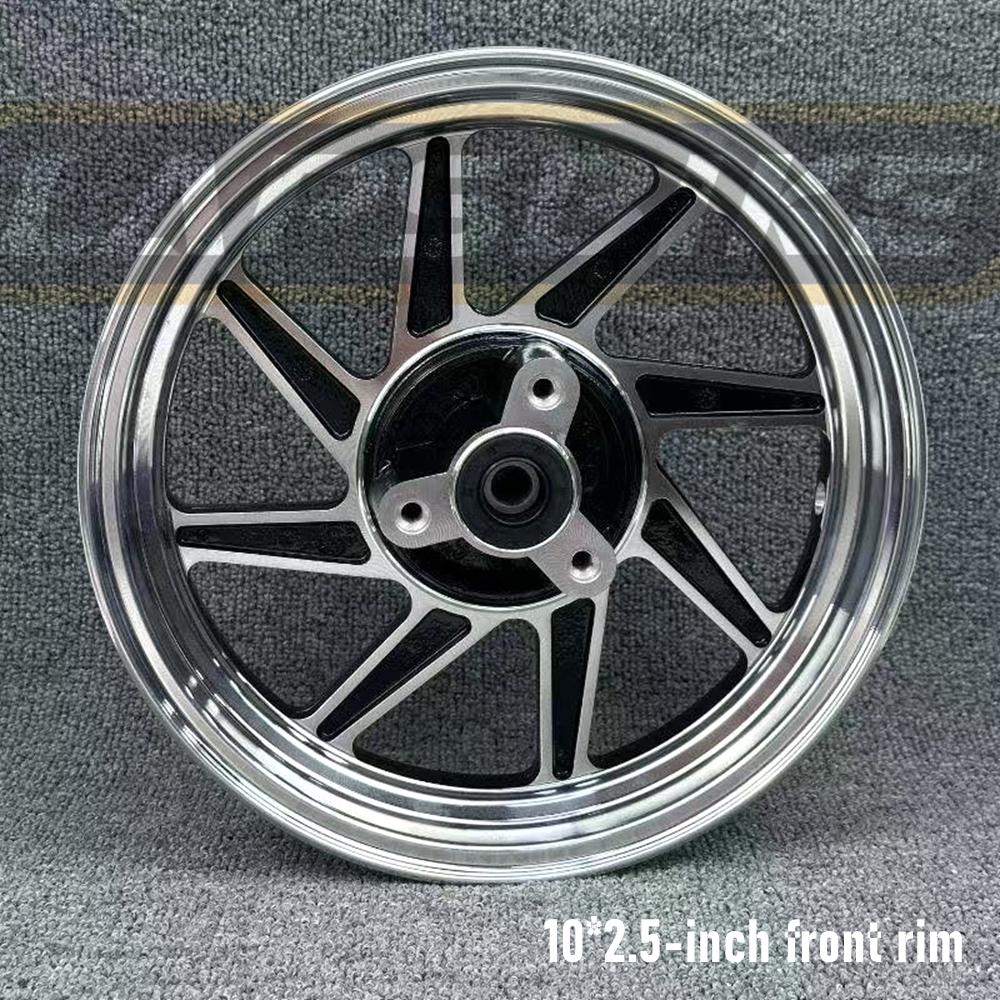 Motosiklet Ön ve Arka Tekerlek Takımı 10*2.5 İnç Alüminyum Alaşımlı Jantlar Yamaha 100cc CUXI FORCE RSZ JOG İçin Jantlar