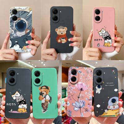 For Redmi A5 Phone Case Cartoon Astronaut Upgrade Liquid Silicone Full Coverage Anti Drop Funda For Redmi A 5 Soft Protector