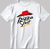 Funny Parody Pizza Shirt, Short Sleeve White-Black Men's / Women's T-Shirt K1111