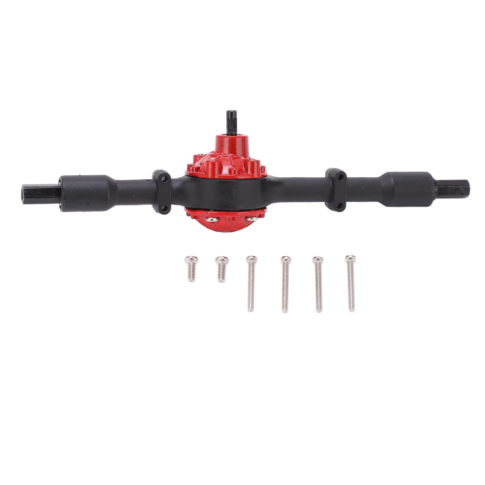 

Металевий задній міст для RC вантажівки, Запасні аксесуари, Деталі для модернізації RC автомобіля для WPL D12 Чорний Червоний