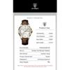 POEDAGAR Luxury Fashion Watch for Man Leather Date Week Casual Quartz Clock Waterproof Luminous Business Watches Reloj