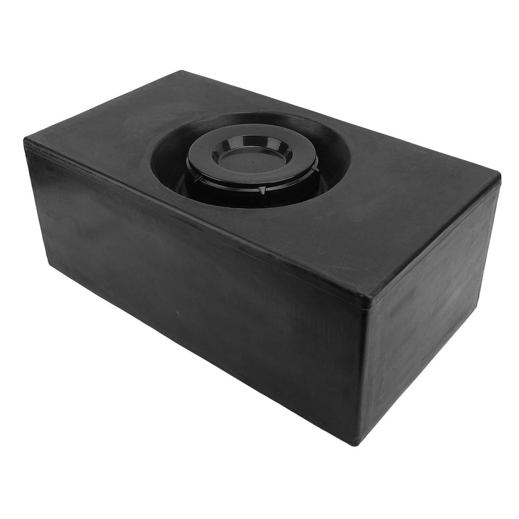 8 Gallon RV Water Storage Tank Food Grade PE Fresh Water Holding Tank for Trailer Camper Boat Yacht Black