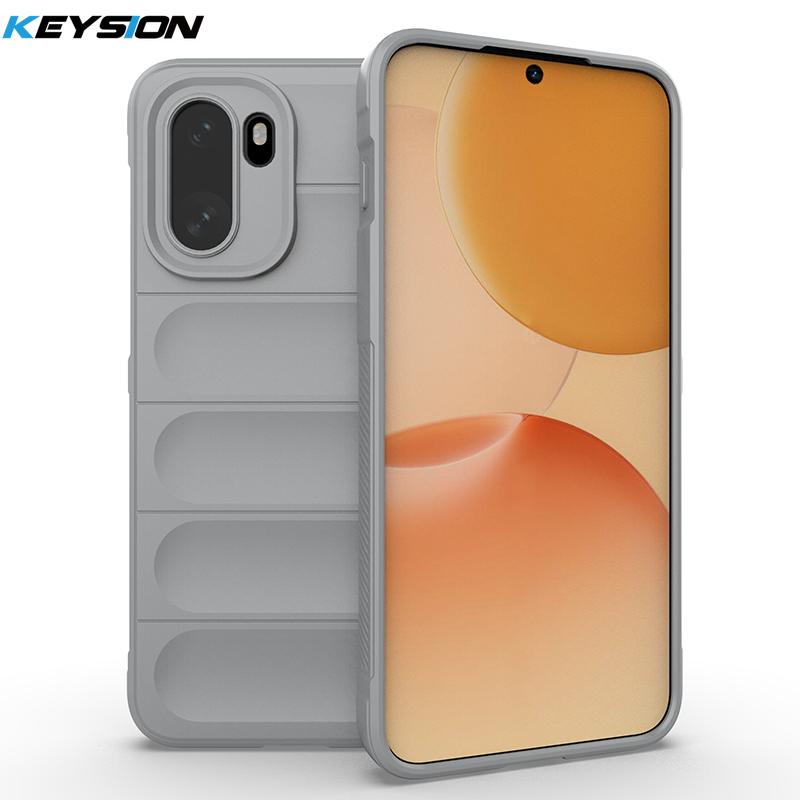 KEYSION Heavy Duty Shockproof Matte Phone Case for OnePlus 15R Anti-skid Soft Silicone Phone Back Cover for OnePlus 1+Ace 6 6T