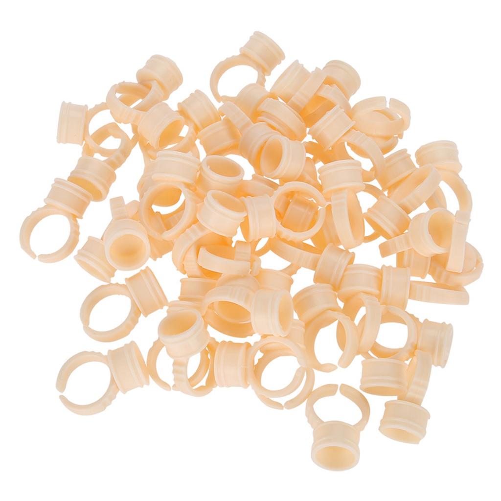 100Pcs Eyebrow Tattoo   Cup Microblading Pigment Glue Holder L