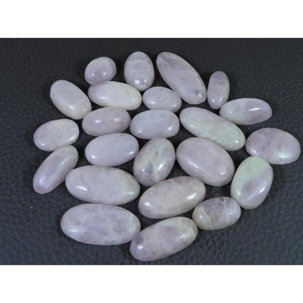 206Cts. Natural Pink Kunzite Oval Cabochon Loose Gemstone 23Pcs Lot 11-24MM C-1159