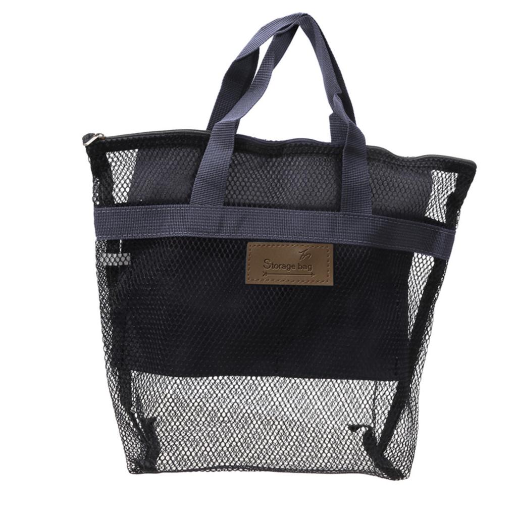 Mesh Shower Storage Bag Toiletry Bag Portable Wash Package Reusable Cosmetic Pouch Shower Organizer for Bathroom Dorms Beach Camping