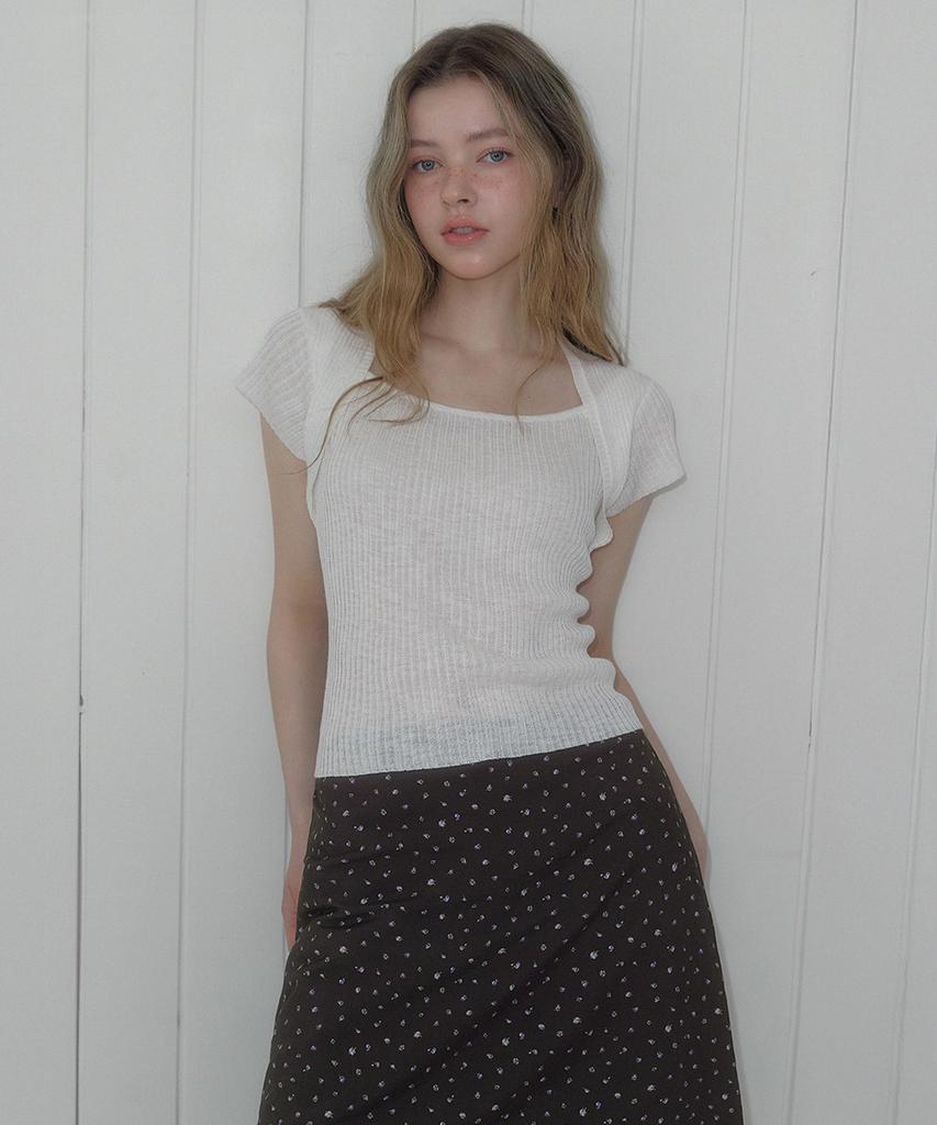 Teuwi Inlet Bolero Short Sleeve Knit