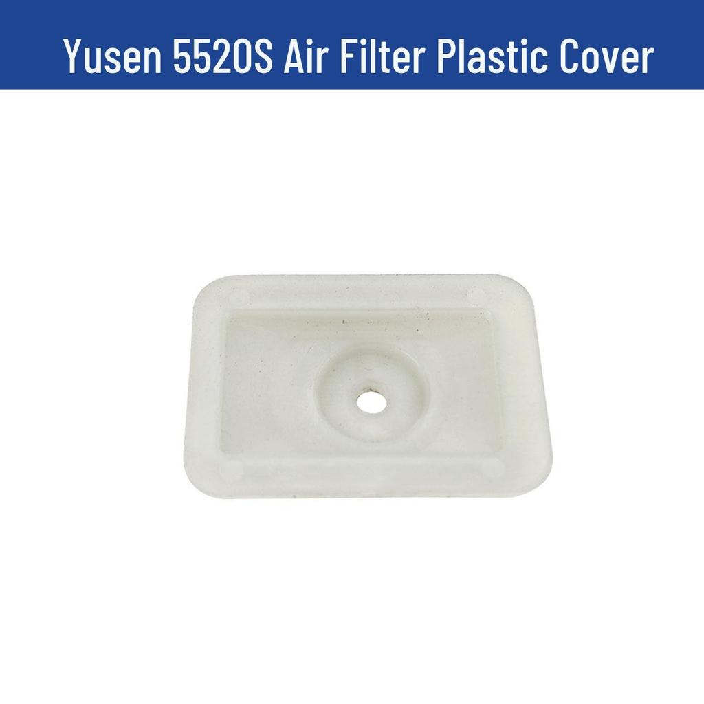 Yusen Chainsaw 5520 Parts: Cylinder, Carburetor, Clutch, Drive Disc, Pull Starter, Ignition Coil, Air Filter.