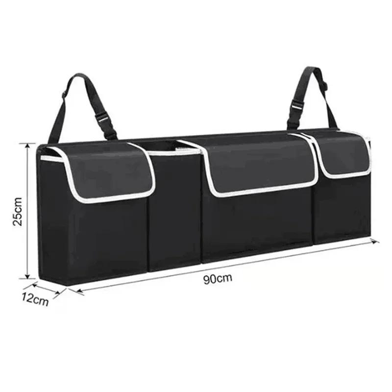 Car Trunk & Backseat Organizer - High Capacity Oxford Storage Bag, Multi-use Seat Back Organizers, Automobile Interior Accessory