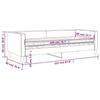 VidaXL Daybed with Mattress Taupe 80x200 Cm Fabric 3196558