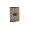 Gucci GG Retro Canvas With Leather Card Holder, Wallet, Passport Holder Men's Burgundy & Brown 724562-92TCG-