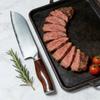 7 Inch Santoku Knife Powder High-Speed Steel Blade Wood Handle Chef Slicing Vegetable Cleaver Meat Handmade Forged Kitchen Knife