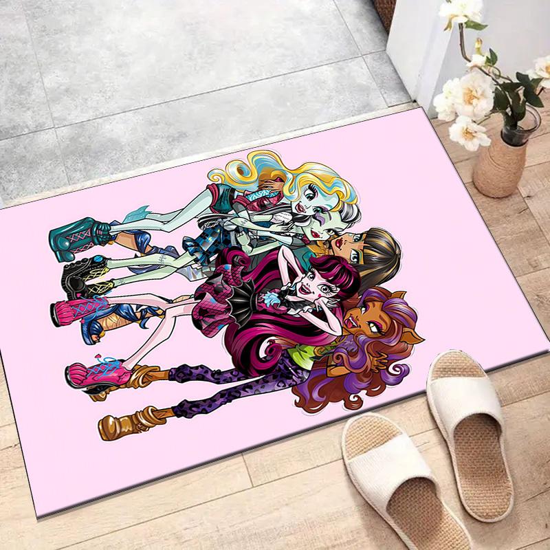 1pc Monster High Draculaura3 Design Printed Area Rug Carpet for Bedroom Living Room Home Decor Rugs Mat Non Slip Mat Rug for Bedside