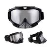 Motocross Ski Glasses Goggle with Nose Guard Dark Gray Silver Print Outdoor Sport Ski Goggles Windproof Glasses