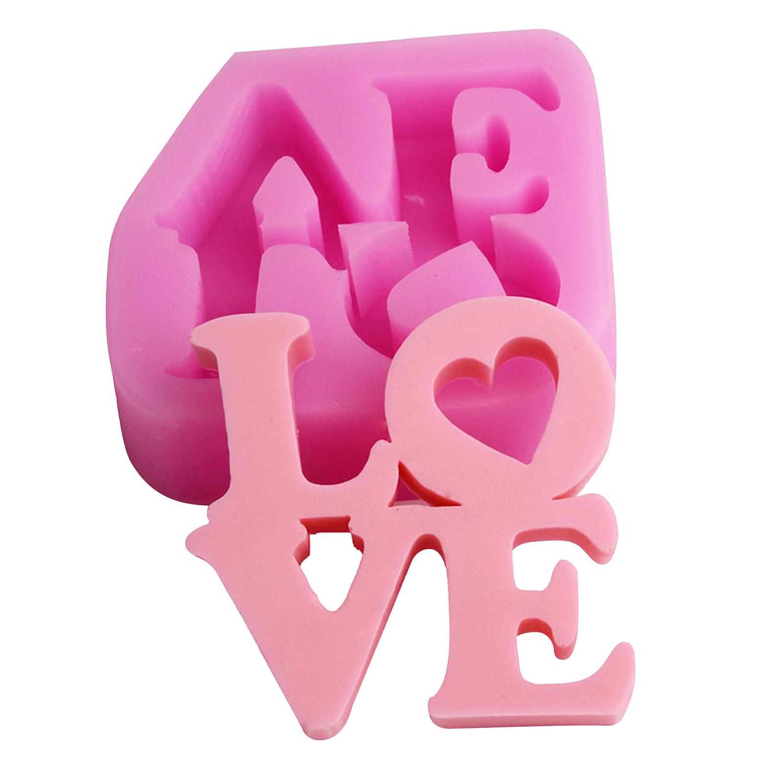 

Формы для помадки в форме любви ко Дню святого Валентина своими руками, легкоочищаемые антипригарные формы для свадебной вечеринки