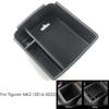 For Volkswagen VW Tiguan Mk1 Mk2 Taos Seat Tarraco Car Accessories Armrest Storage Box Tray Container Console Organizer Pallet