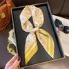 New small square scarf silk scarf women's summer versatile scarf headband silk scarf scarf temperament advanced neck protection spring and autumn thin