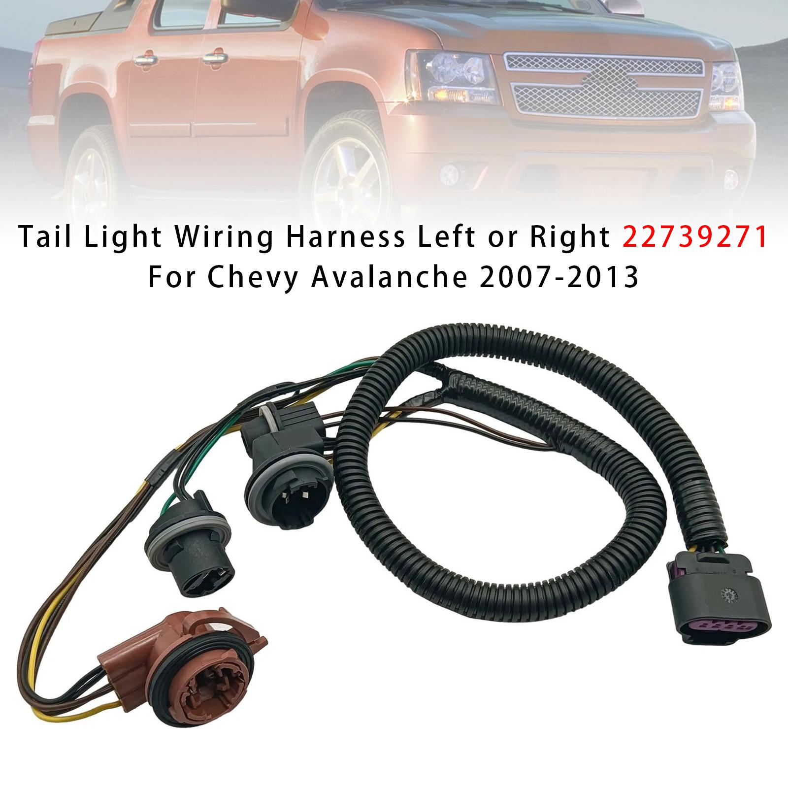 

Tail Light Wiring Harness Left or Right 22739271 For Chevy Avalanche 2007-2013