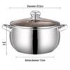 Thickened Stainless Steel Composite Bottom Stew Pot for Camping and Household Use