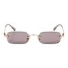 MIU MIU Unique Design Rectangular Sunglasses Unisex Sunglasses Gold SMUB50_E5AK_FE20I_C_052