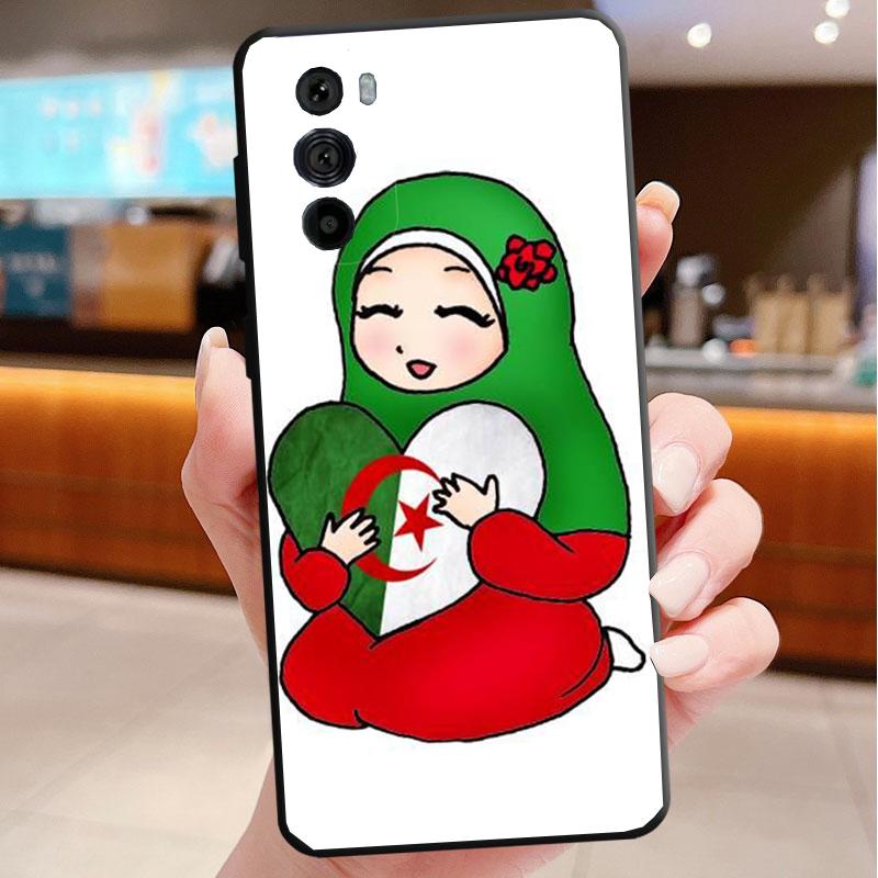 Phone Case For Motorola Edge 50 40 Pro 60 50 40 30 Ultra Neo Fusion Moto G85 G72 G53 G54 G84 G13 G32 Algeria Flag