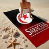 Ultra-Soft Beach Towel with Saracens Rugby Theme,Ideal for Pool - Camping, Diving - Perfect Travel Essential, Vibrant Beach Towel.