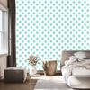 Palm Leaves Wallpaper White and Mint for Living Room and Bedroom 50x1000