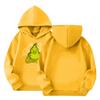 Kids' Long Sleeve Loose Pullover Letter Print Drawstring Hooded Sweatshirt