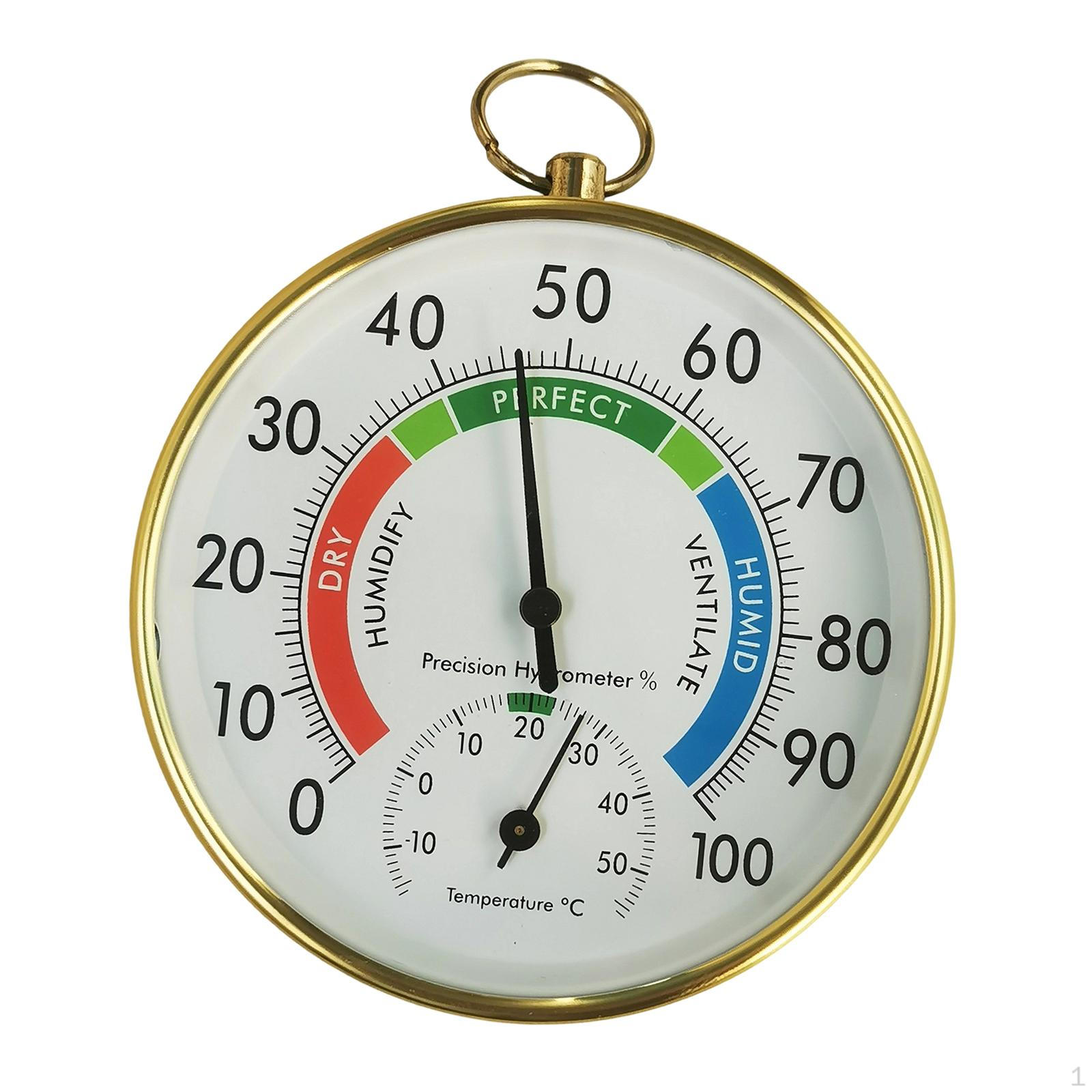 

Thermometer Hygrometer Temperature Humidity Meter Easy Installation Professional Wall Hanging for