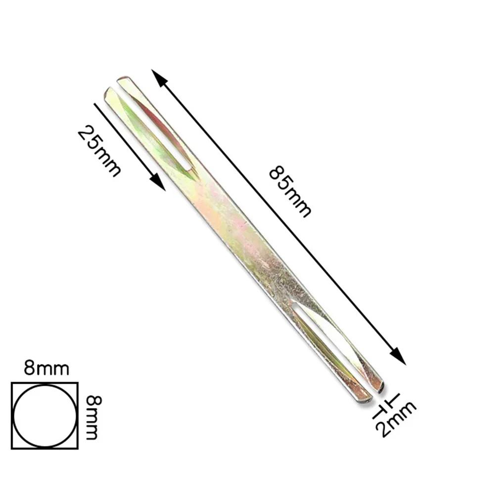 8x8mm 8mm Länge 85-130mm Stahl Eisen Welle Stift Für Fenster Tür Griff Hebel Knauf Vierkantstift
