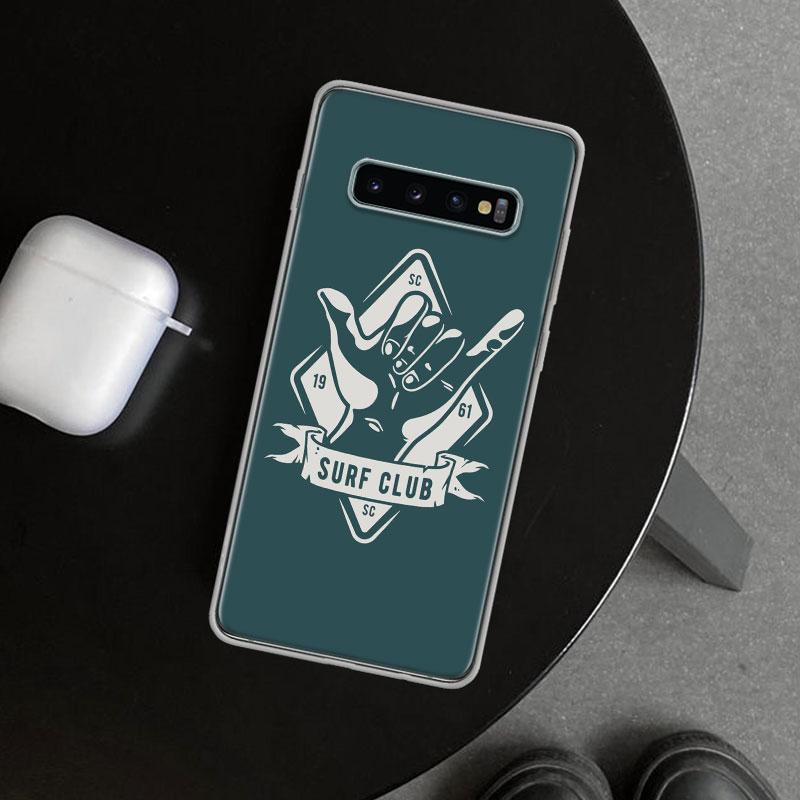 Surf Board Aesthetic Phone Case Cover for Samsung Galaxy S26 S25 Edge S24 S23 Ultra S22 Plus S21 FE S20 + Art Customized Fundas
