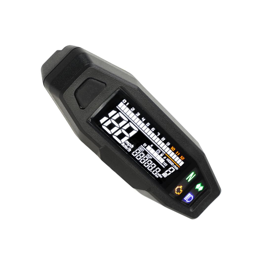 Speedometer Versatile LCD Display High Accuracy 12V LED Fuel Level Gauge Universal for Motorcycle Racing Motorbike