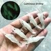 15pcs New PVC Shrimp Lures Multicolor Soft Fishing Lure with Sharp Hook Sea Worm