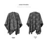 Plus Size Zebra Print Shawl: European/American Autumn/Winter Women's Mid-Length Jacket