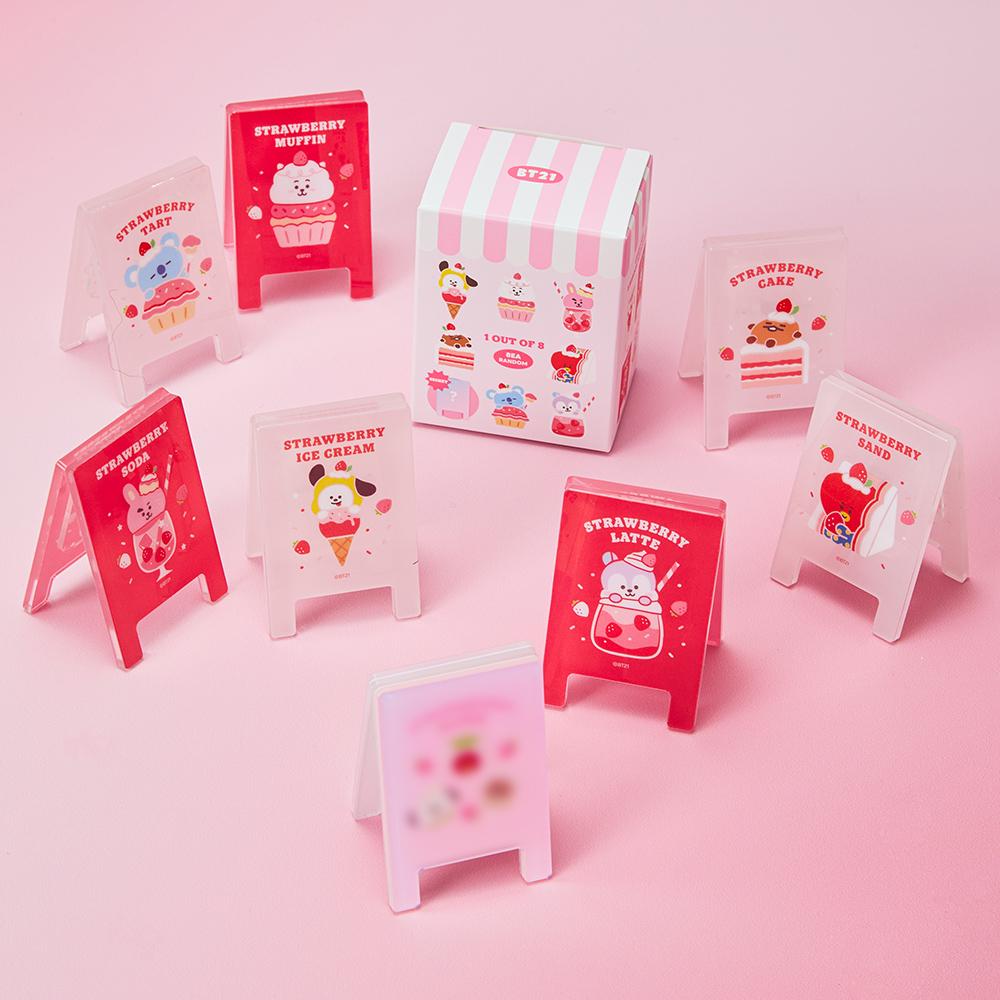BT21 Erdbeerparty Überraschungspaket Acryl Mehrzweck-Clip (1 Stück)