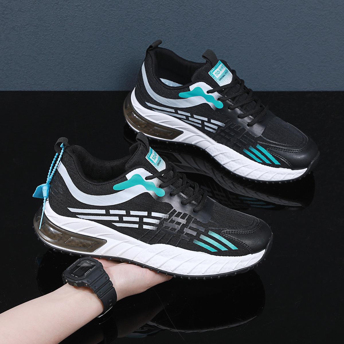 

2024 Последние модные мужские универсальные повседневные кроссовки весна-осень сетчатые дышащие легкие кроссовки для бега 44