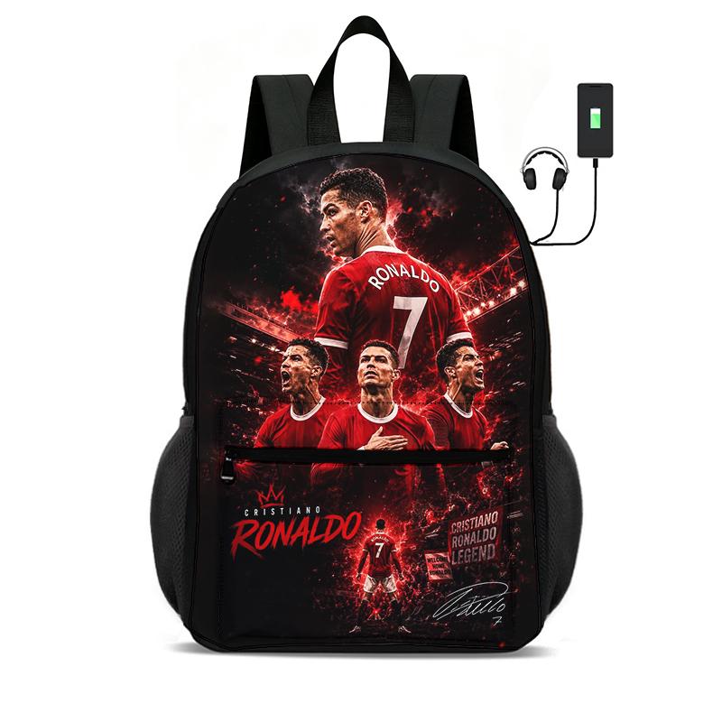 ONE PIECE Monkey D. Luffy 18.5inch Knapsack Animated Child Schoolbags for Boys Girls,Durable & Light Weight Bags for Pupil