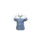 European and American Striped Polo Collar Short Sleeve Women's Autumn T-shirt - Versatile and Fashionable.