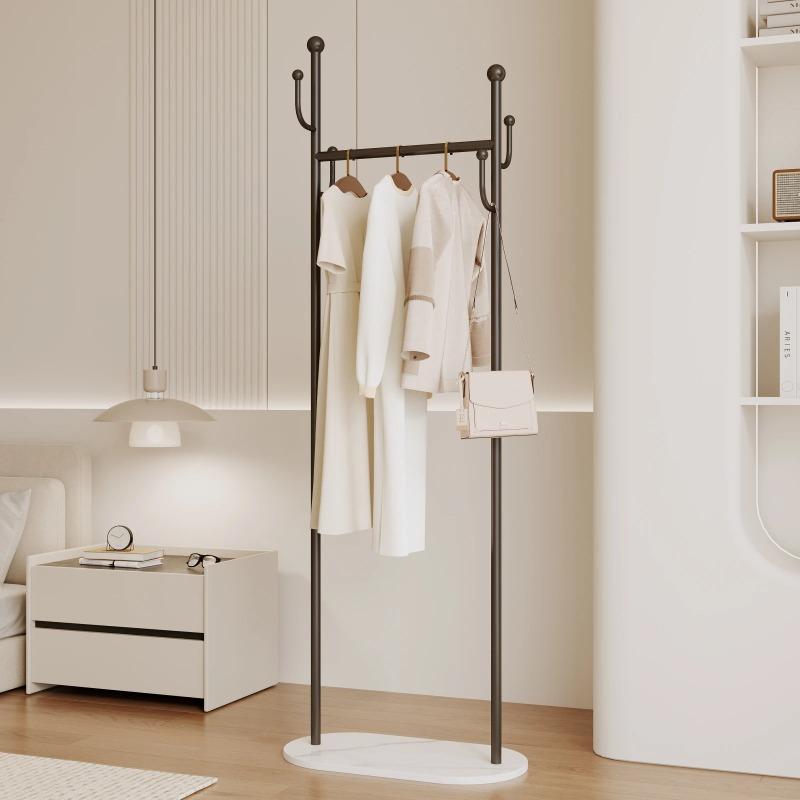Simple Floor Standing Clothes Rack, Light Luxury Coat Rack for Bedroom Storage, Minimalist Household Garment Rack, Freestanding