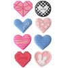 4Pcs Fridge Magnets Three-dimensional Heart-shaped Creative Styling Strong Adsorption Multiple Use Home Decor Lovely Color Heart Creative Magnetic